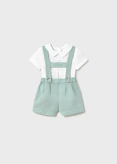 Conjunto Pantalón Corto Tirantes Blue Mint
