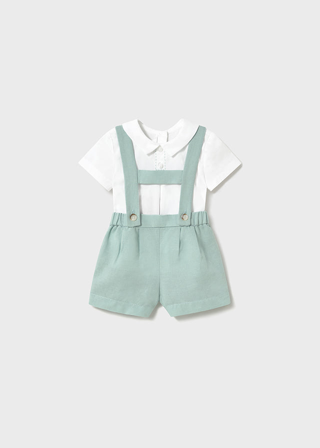 Conjunto Pantalón Corto Tirantes Blue Mint