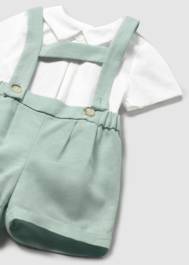 Conjunto Pantalón Corto Tirantes Blue Mint