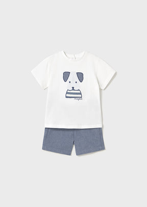 Conjunto Bermuda Aplique Clean - Minibhu