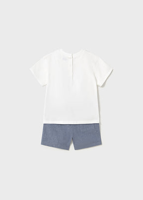 Conjunto Bermuda Aplique Clean - Minibhu