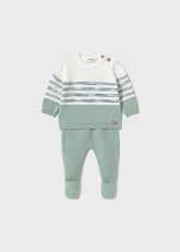 Conjunto Polaina Tejido Blue Mint