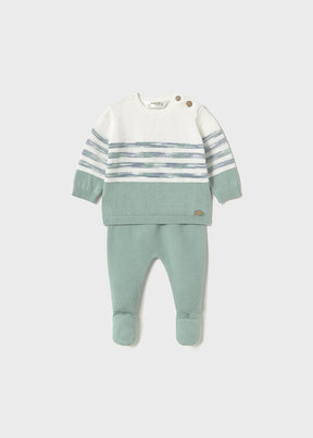 Conjunto Polaina Tejido Blue Mint