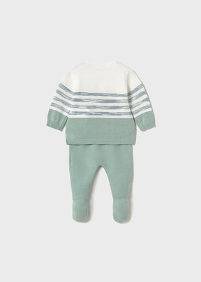 Conjunto Polaina Tejido Blue Mint