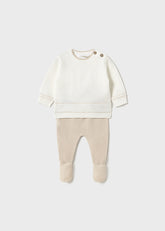 Conjunto Polaina Tejido Beige Bunnies