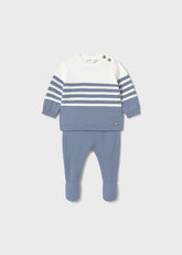 Conjunto Polaina Tejido Blue Mint