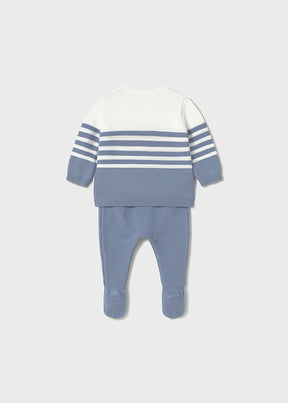 Conjunto Polaina Tejido Blue Mint