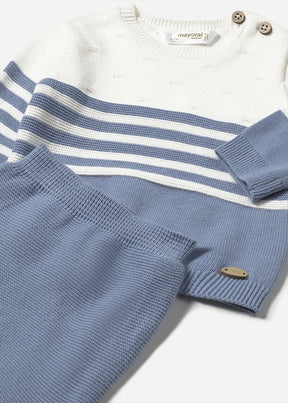 Conjunto Polaina Tejido Blue Mint
