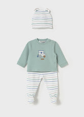 Conjunto Polaina y Gorro Blue Mint