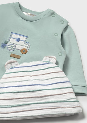 Conjunto Polaina y Gorro Blue Mint