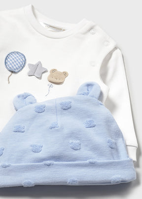 Conjunto Polaina y Gorro Ositos