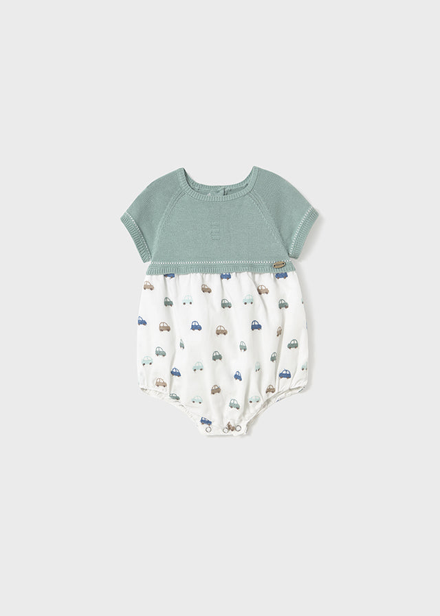 Pelele Tejido y Plana Blue Mint