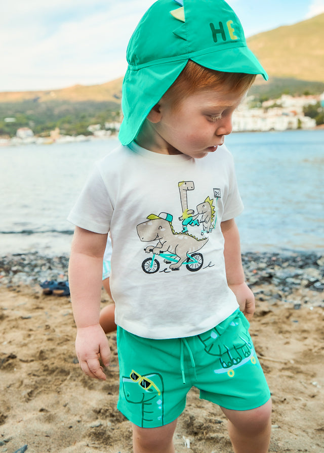 Conjunto Baño Gorro Play Dinocations