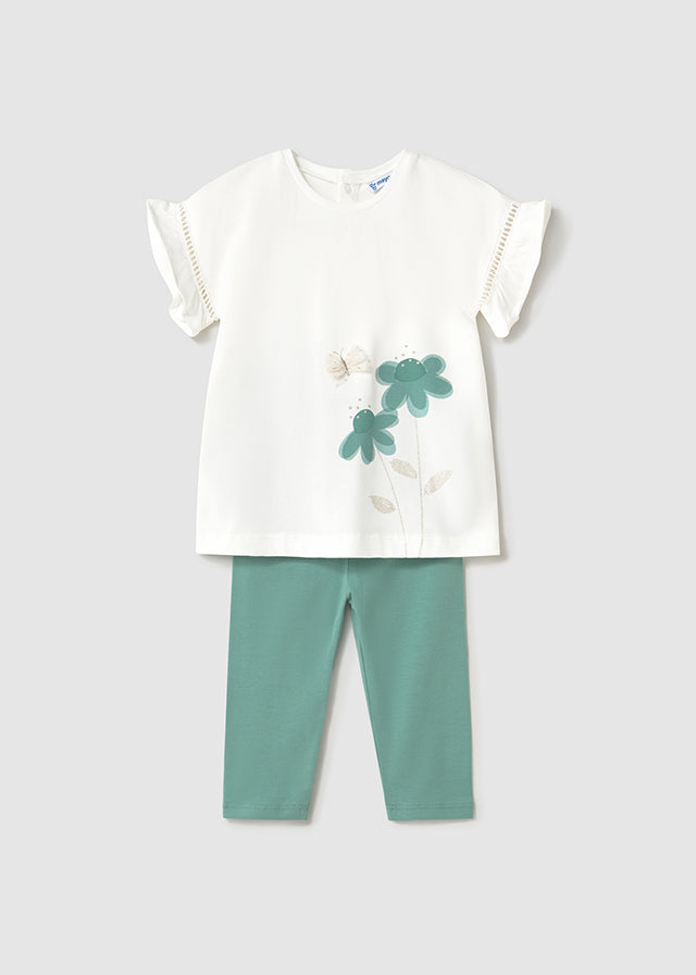 Conjunto Leggings Vestir Turquoise