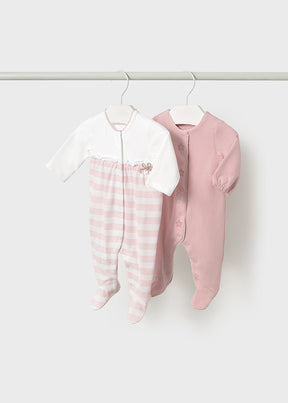 Set 2 Pijamas Largos Rosa Baby