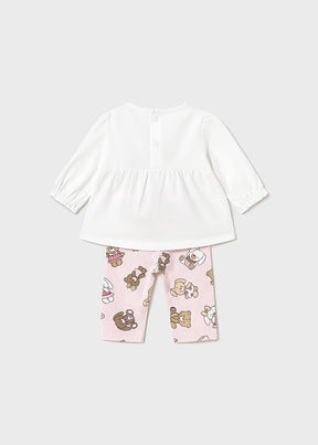 Conjunto Legging 4 Piezas Rosa Baby