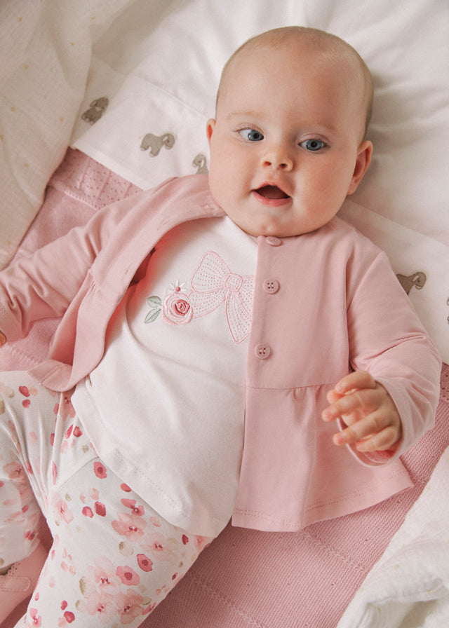 Conjunto Leggings Chaqueta Rosa Baby