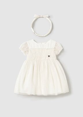 Vestido Tul Diadema Blush - Minibhu