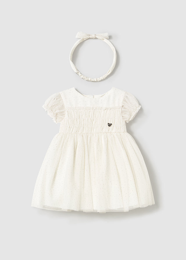 Vestido Tul Diadema Blush - Minibhu