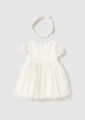 Vestido Tul Diadema Blush - Minibhu