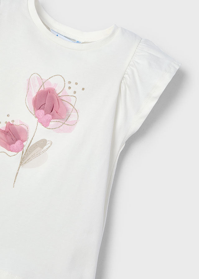 Camiseta Flor Mint Rosé