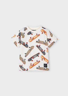 Camiseta Estampada Skate Bear - Minibhu
