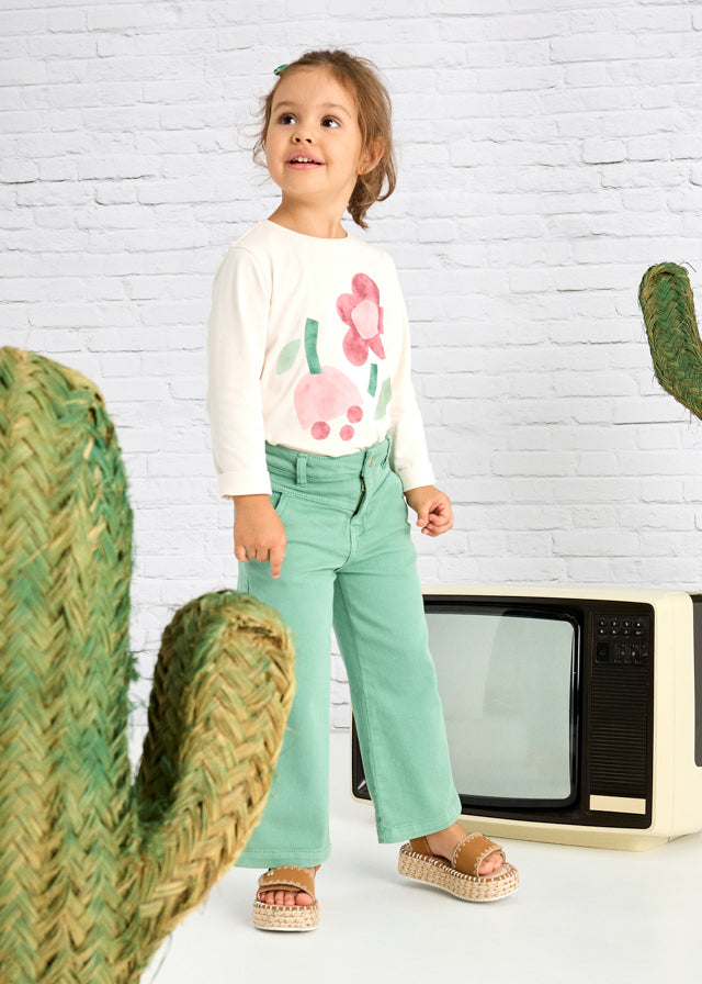 Pantalón Largo Sarga Mint Rosé