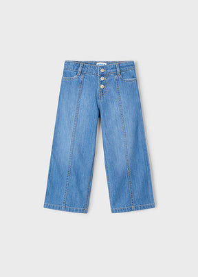 Pantalón Largo Denim Fluido Malva