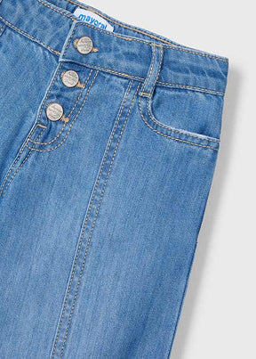 Pantalón Largo Denim Fluido Malva