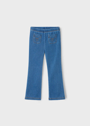 Leggings Flare Denim Cerulean