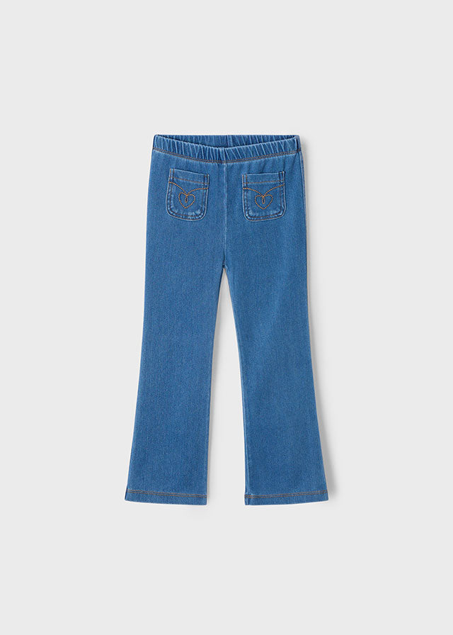 Leggings Flare Denim Cerulean