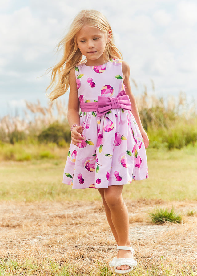Vestido Estampado Malva