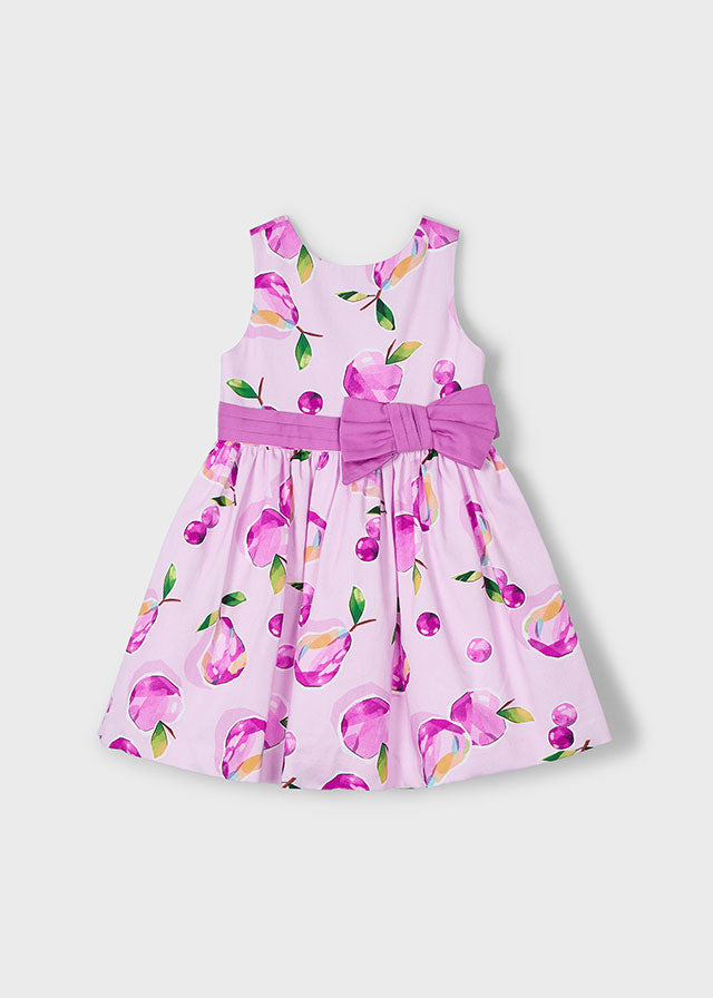 Vestido Estampado Malva