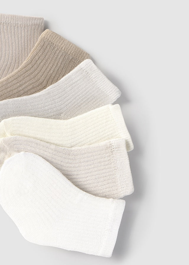 Set 6 Calcetines Beige Bunnies