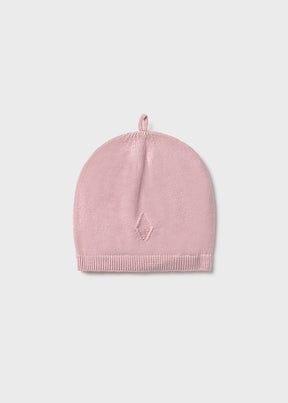 Gorro Tejido Rosa Baby