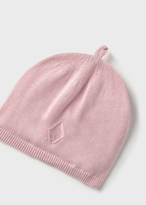 Gorro Tejido Rosa Baby