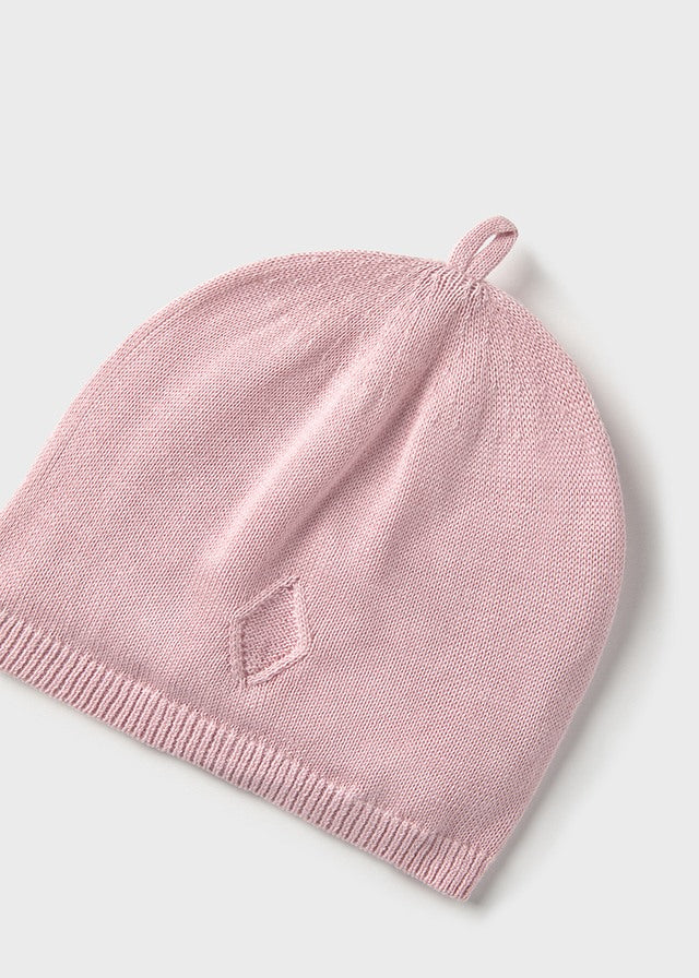 Gorro Tejido Rosa Baby