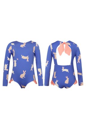 Vestido De Baño Knot Longsleeve