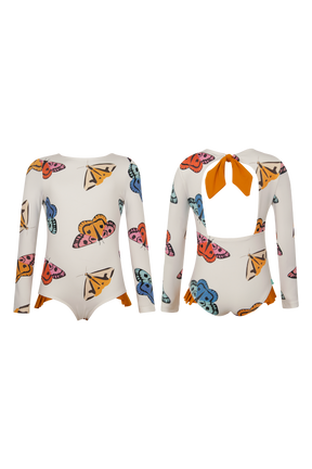 Vestido De Baño Knot Longsleeve