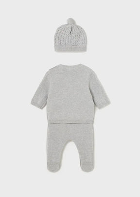 Conjunto Polaina y Gorro Tejido Luna