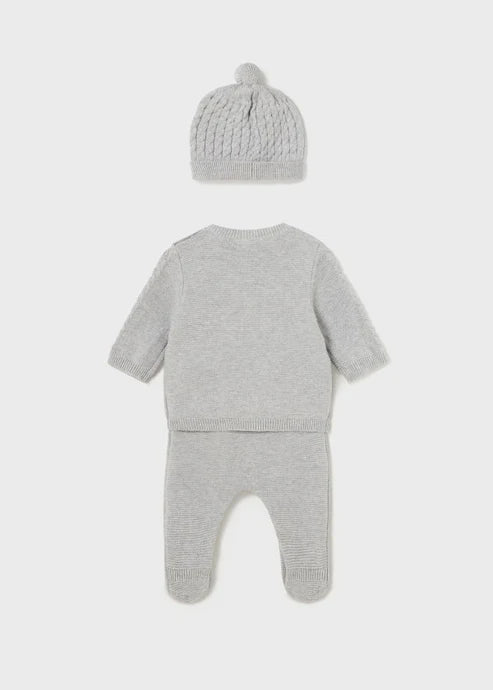 Conjunto Polaina y Gorro Tejido Luna