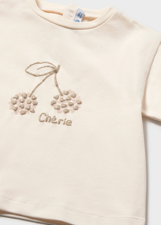 Camiseta Básica Cherry - Minibhu