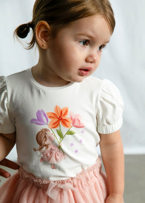 Camiseta Flora Baby - Minibhu