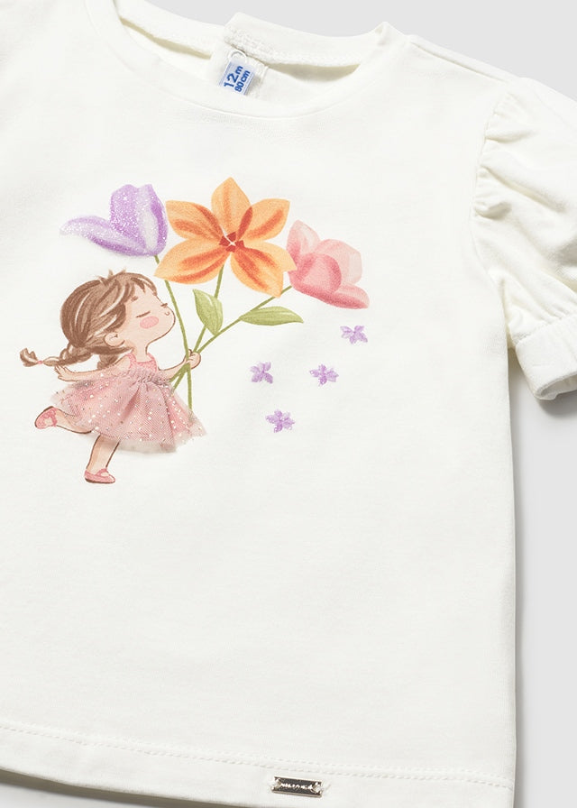 Camiseta Flora Baby - Minibhu