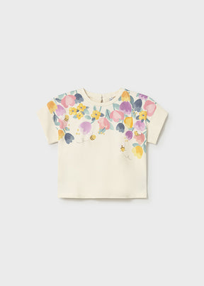 Camiseta Con Serigrafía Tulipa