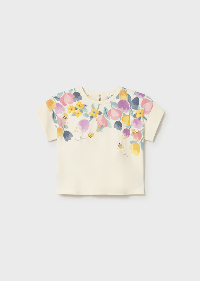 Camiseta Con Serigrafía Tulipa