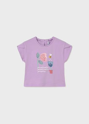 Camiseta Play Happy Lilac
