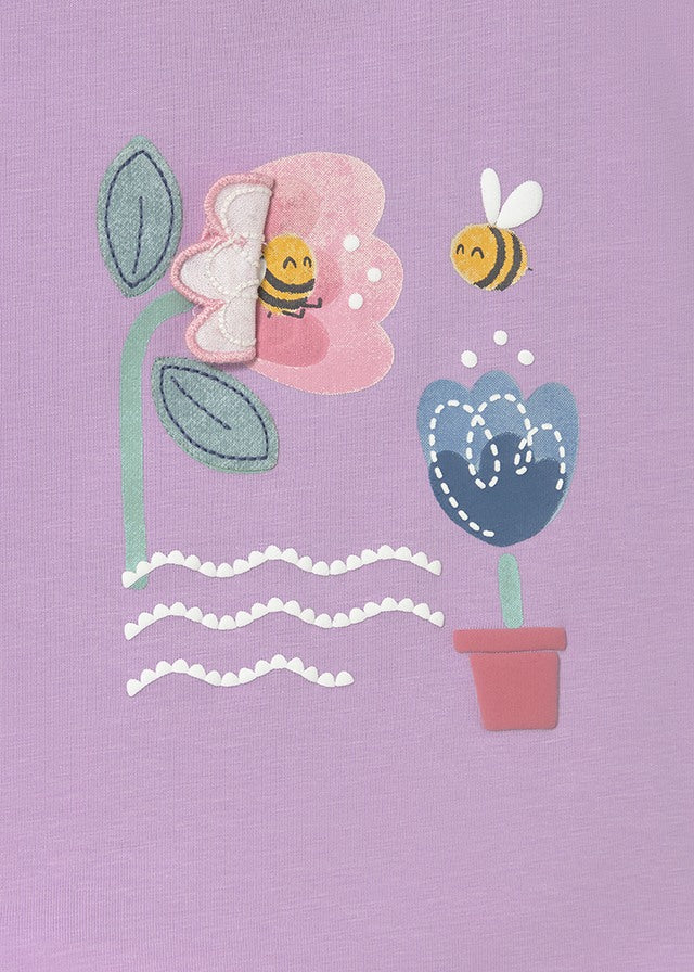 Camiseta Play Happy Lilac