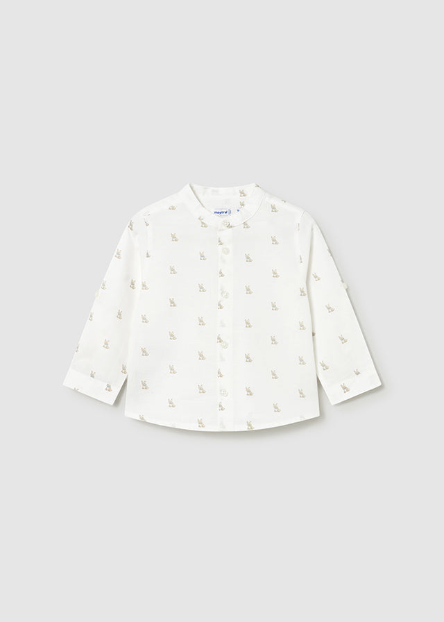 Camisa Lino Cuello Mao Randy Ceremonia