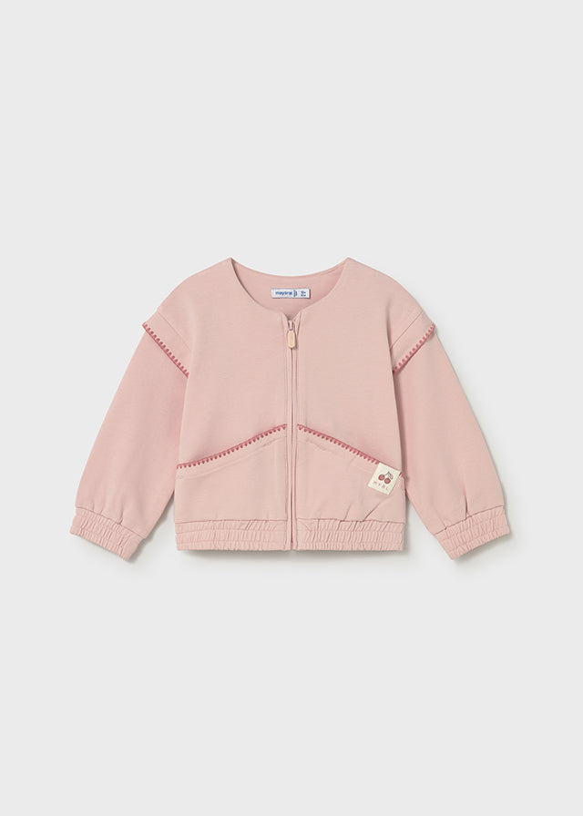 Saco Canguro Felpa Cherry